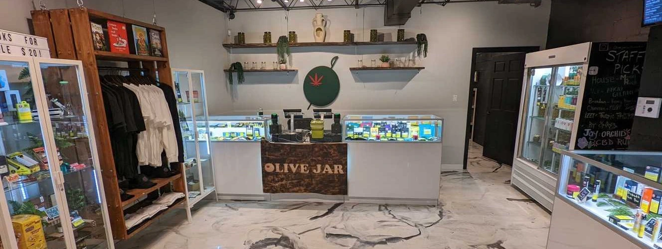 Olive Jar Toronto Weed Dispensary Counter